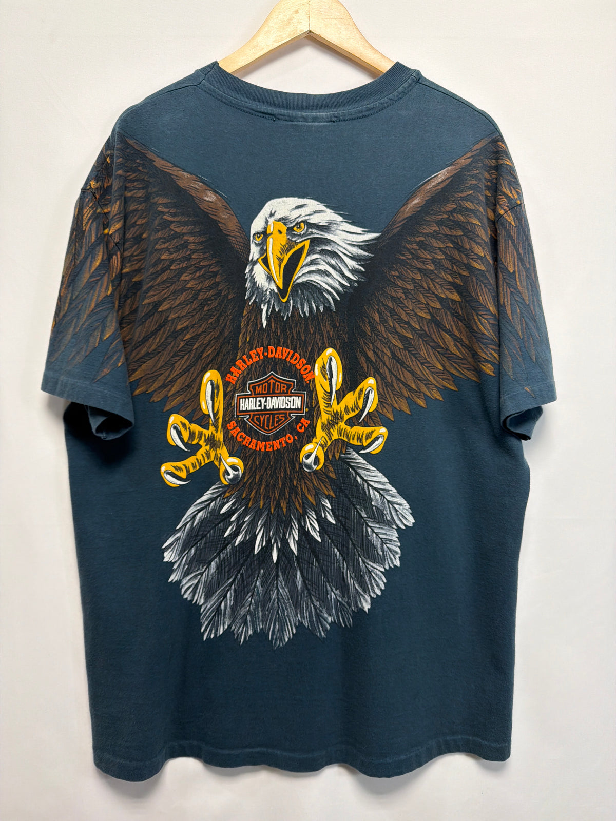 Vintage Harley Davidson Eagle AOP T-Shirt