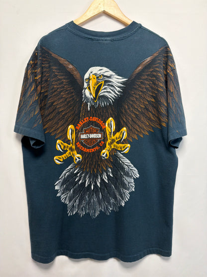Vintage Harley Davidson Eagle AOP T-Shirt