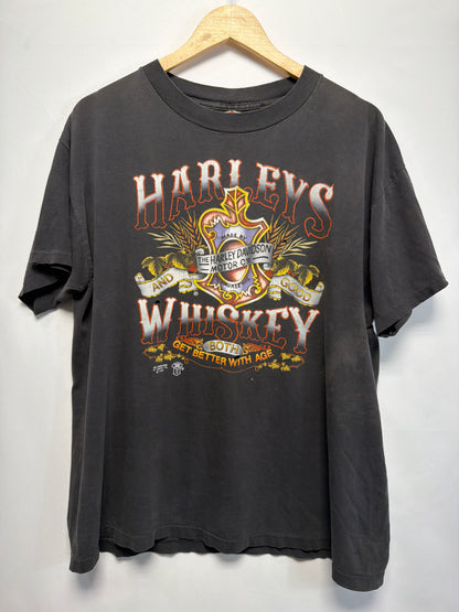 1988 3D Emblem Harleys Whiskey Hawaii T-Shirt
