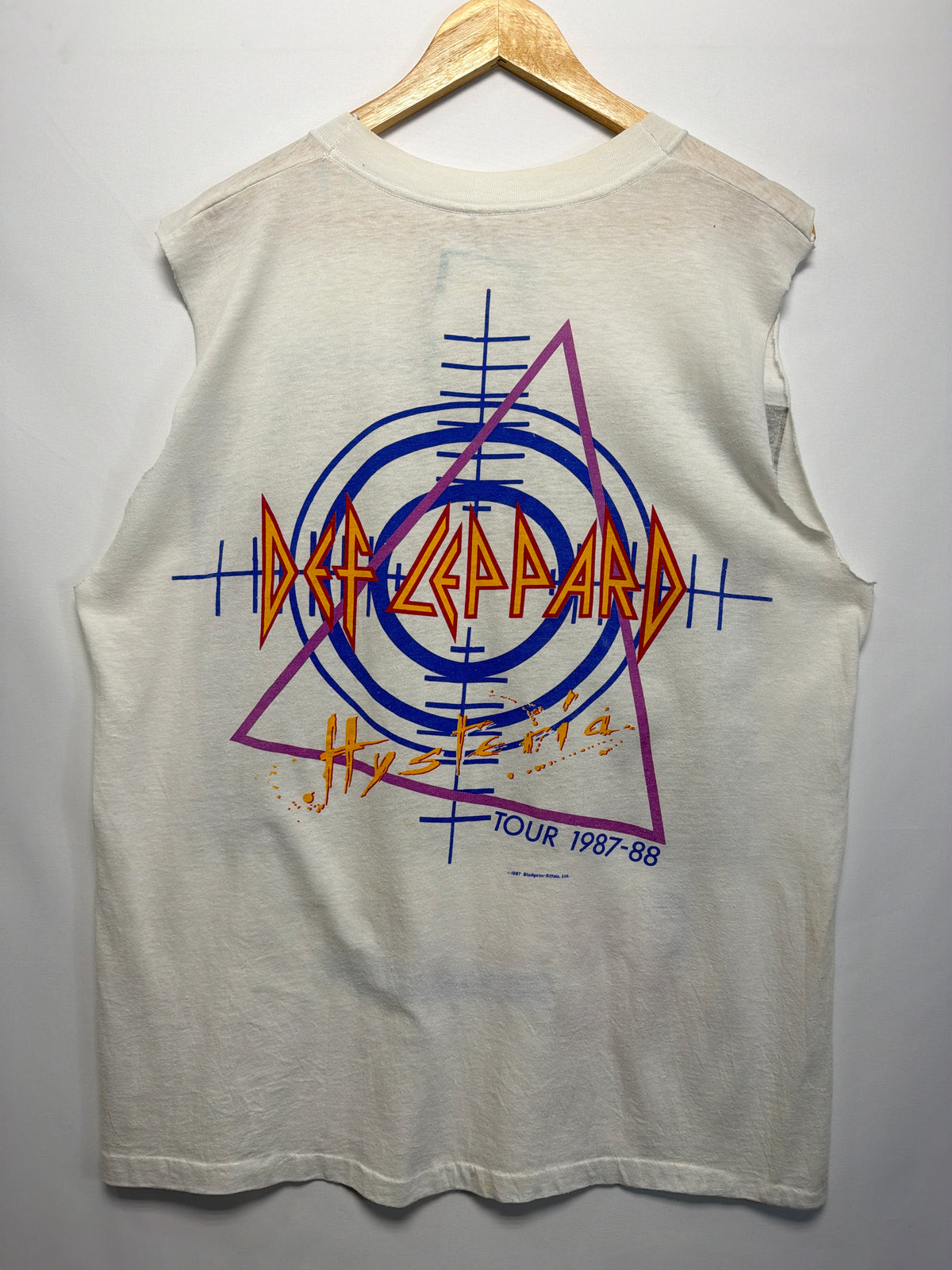 1987 Def Leppard Hysteria Tour Cut Off T-Shirt