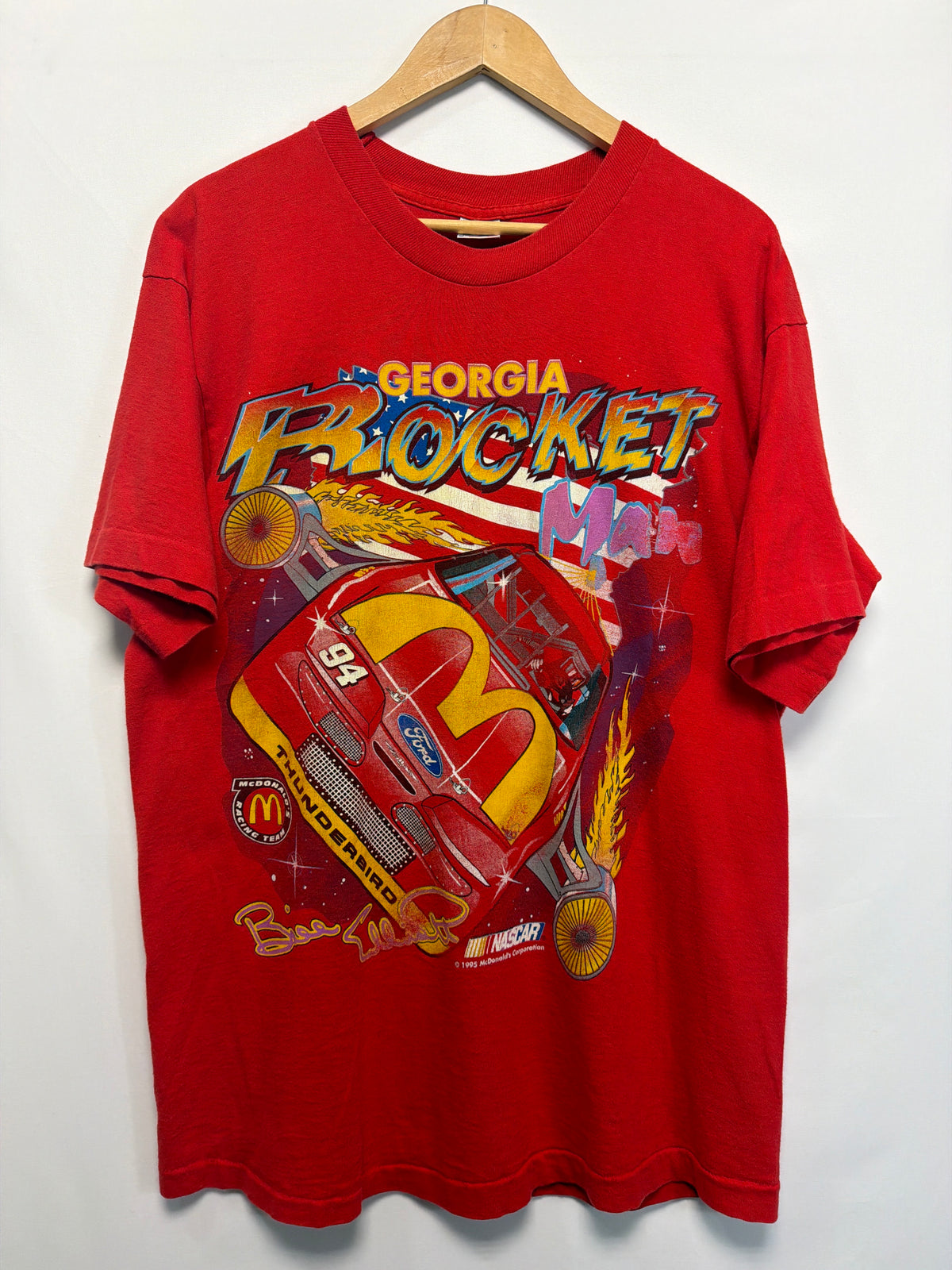 1995 Bill Elliott Georgia Rocket Man T-Shirt