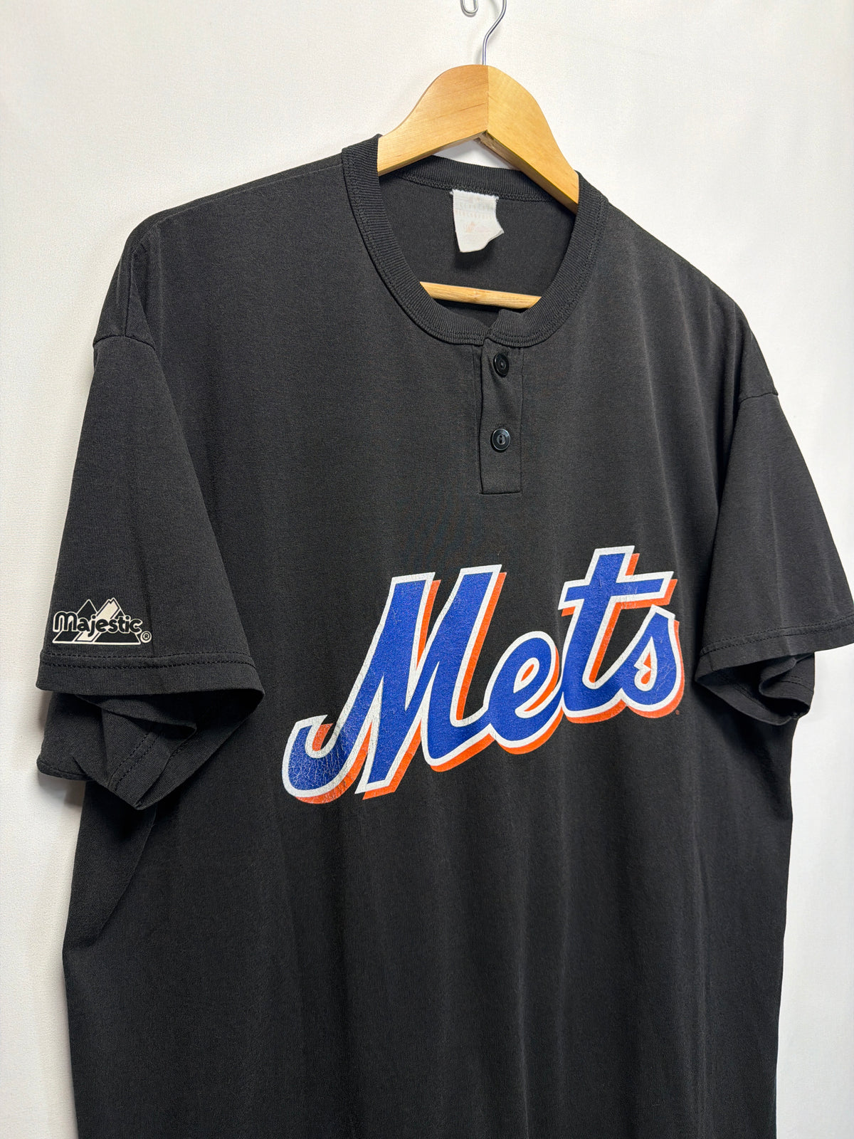 Vintage Majestic New York Mets Baseball Jersey T-Shirt