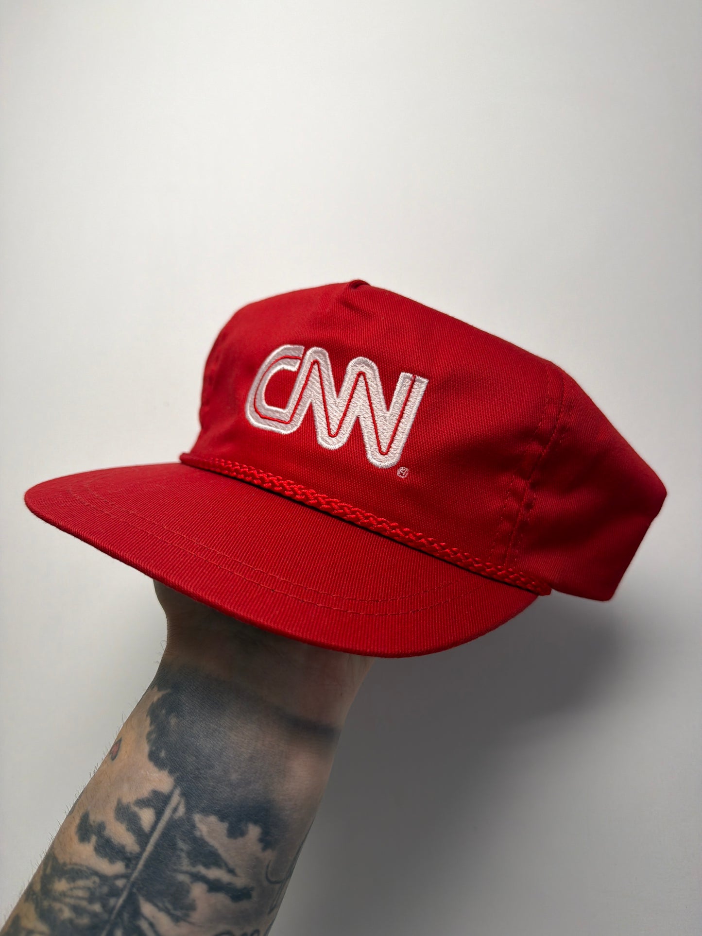 Vintage CNN Logo Golf StrapBack