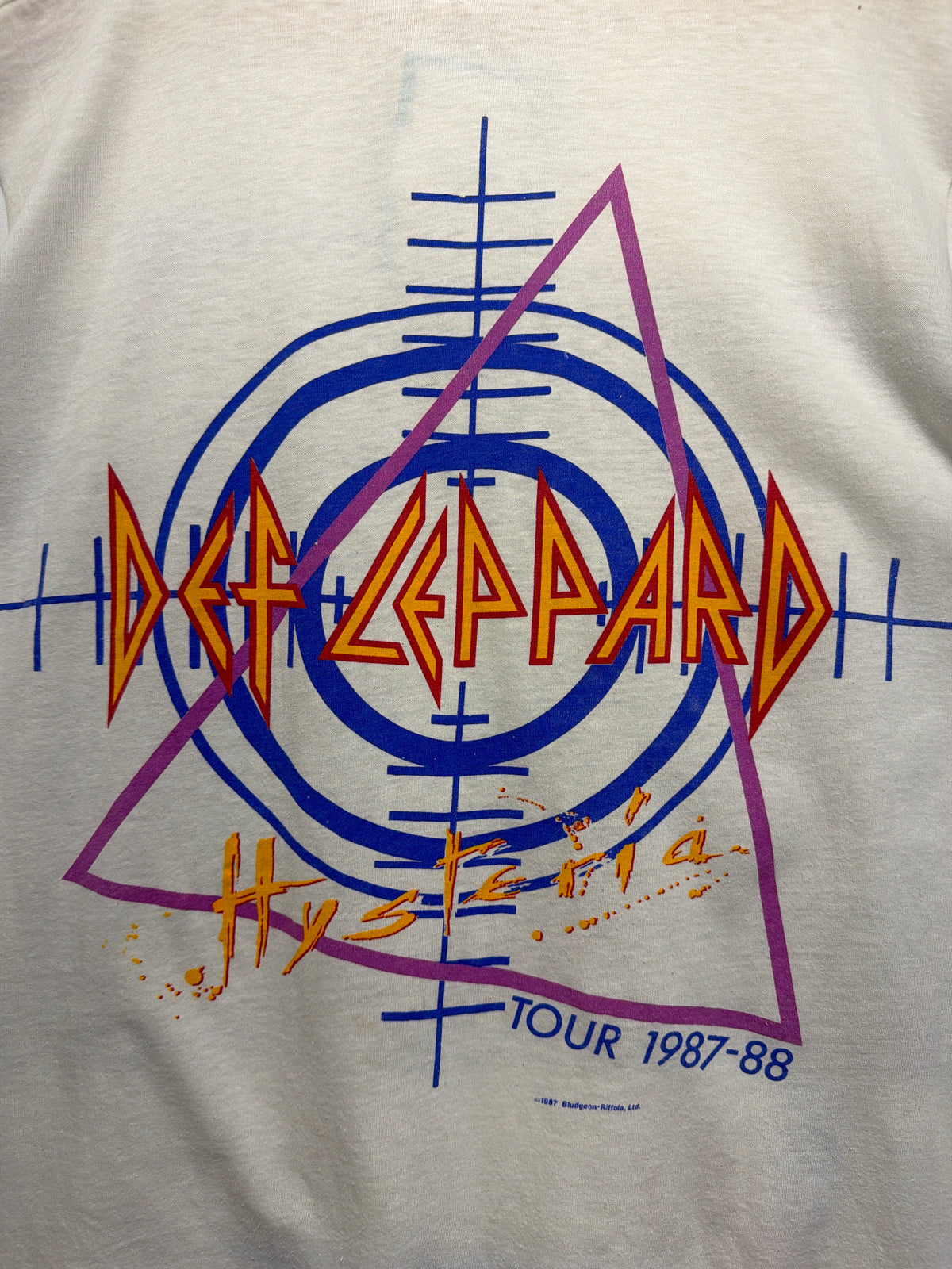 1987 Def Leppard Hysteria Tour Cut Off T-Shirt