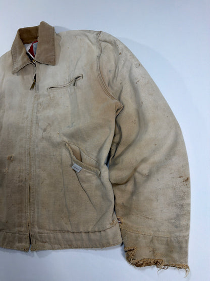 1989 Carhartt Detroit Tan Distressed Jacket