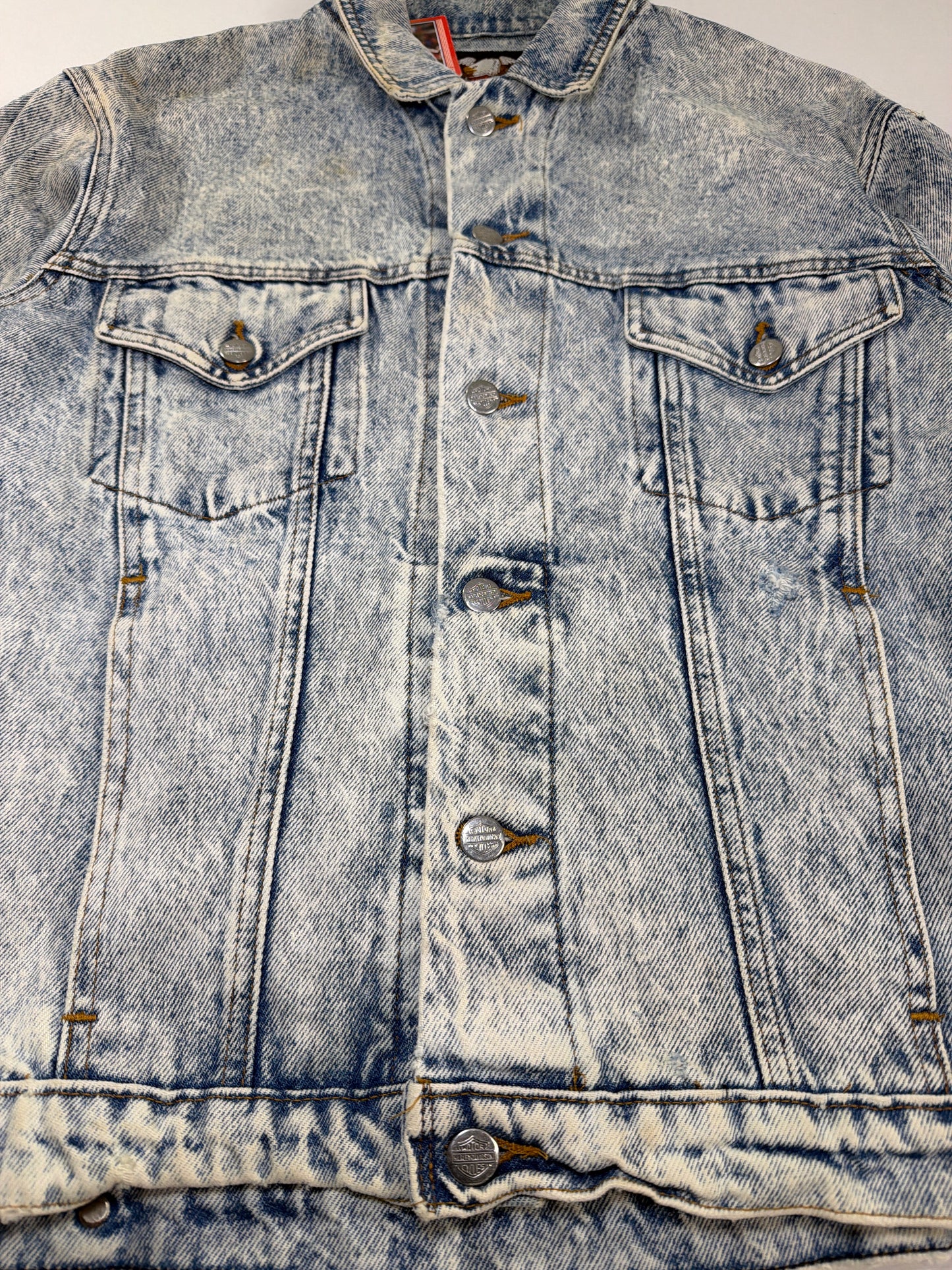 Vintage Harley Davidson Righteous Ruler Denim Jacket
