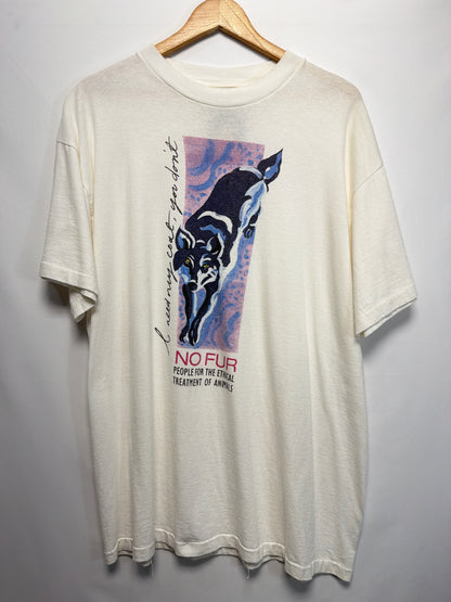 Vintage PETA No Fur T-Shirt
