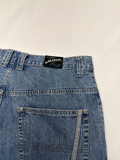 Vintage Y2K Mukawear Baggy Belt Loop Jeans