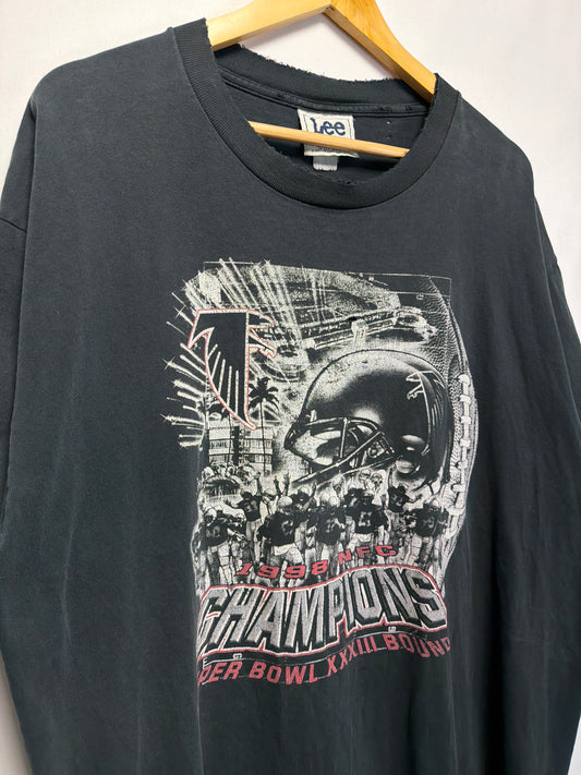 1998 Atlanta Falcons NFC Champions Faded T-Shirt