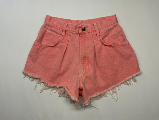 Vintage Pink Denim Cutoff Shorts