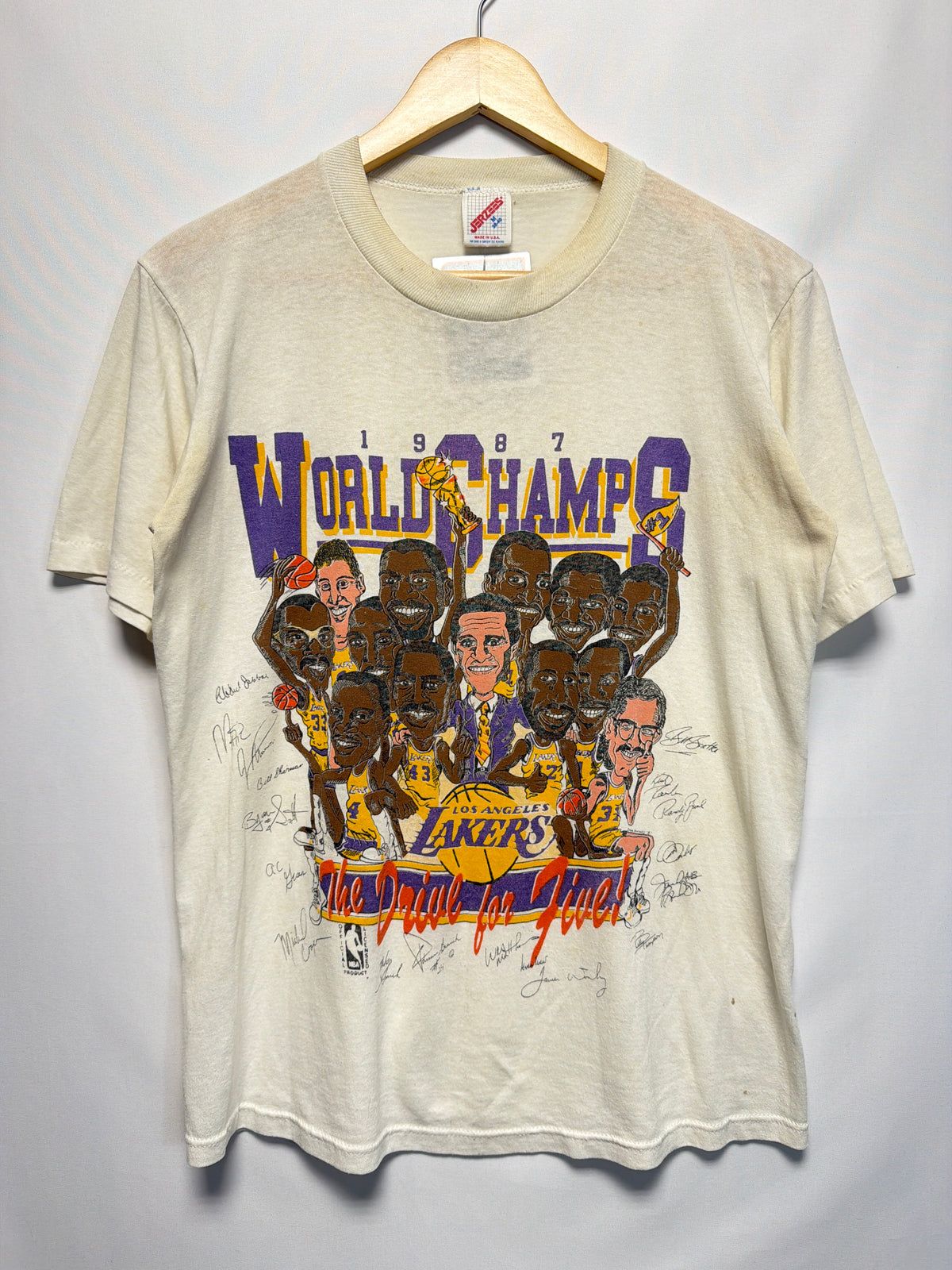 1987 Los Angeles Lakers World Champs T-Shirt
