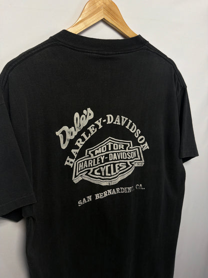 1990 3D Emblem Harley Davidson Tearing Eagle T-Shirt