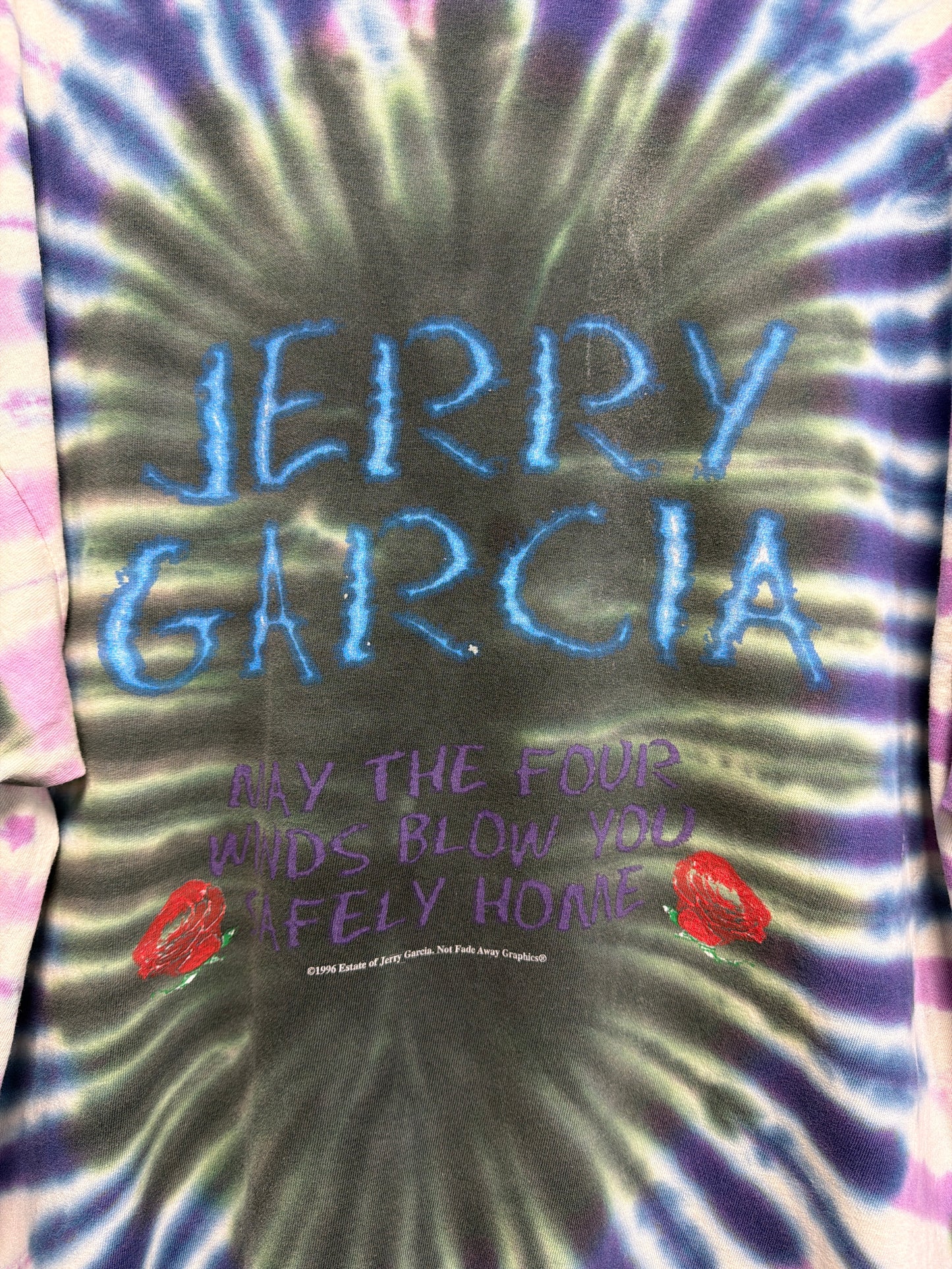 1996 Tie-Dye Jerry Garcia Memorial T-Shirt