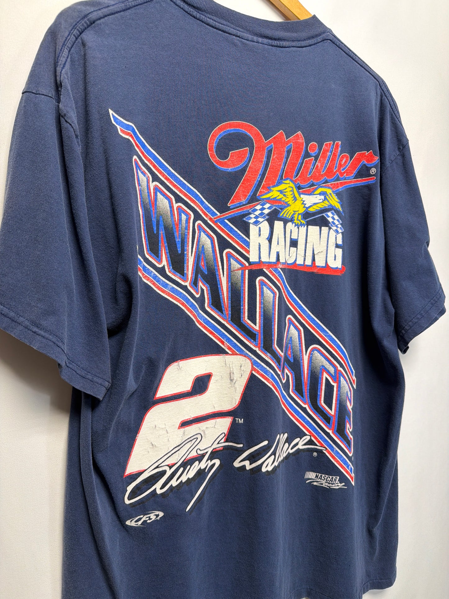 Vintage Rusty Wallace Miller Racing NASCAR T-Shirt