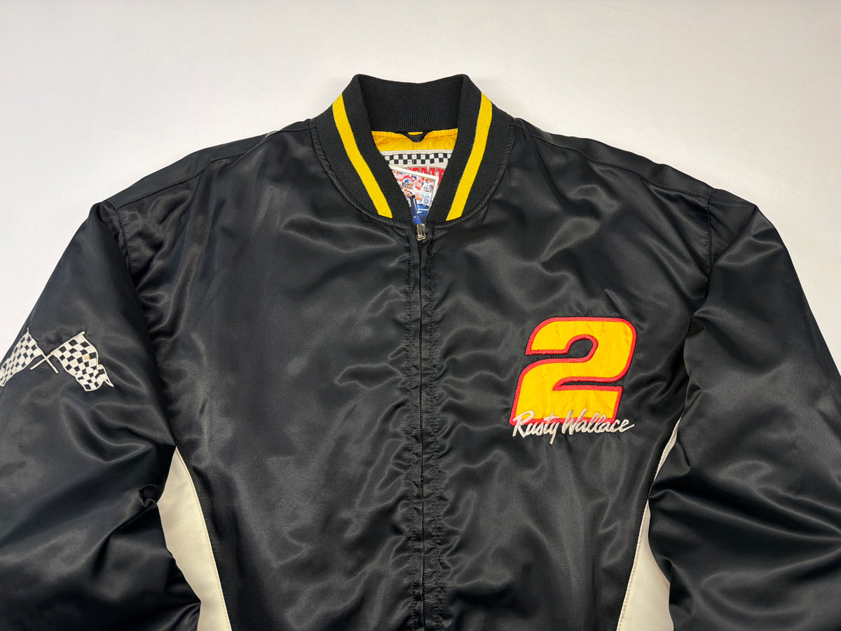 Vintage Rusty Wallace NASCAR Bomber Jacket