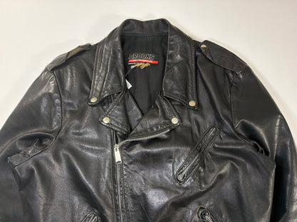 Vintage Brooks Leather Biker Jacket
