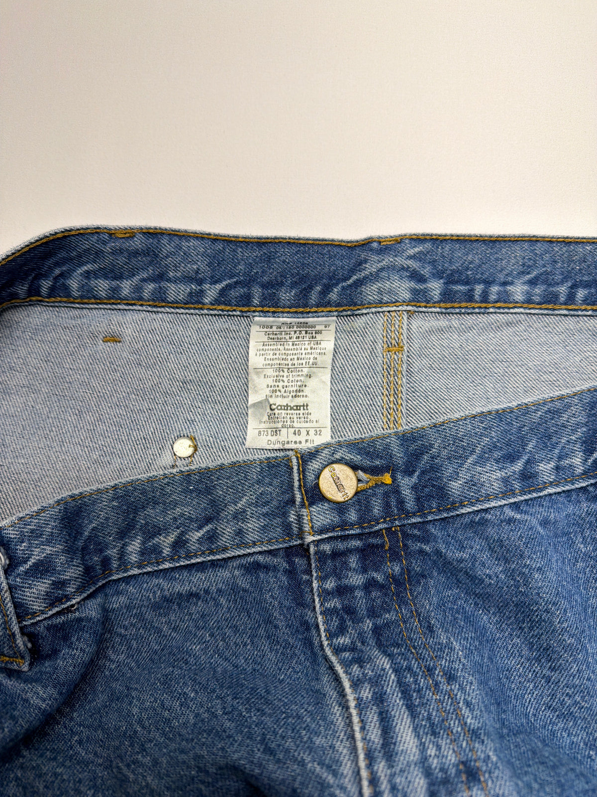 2005 Carhartt Double Knee Denim Jeans