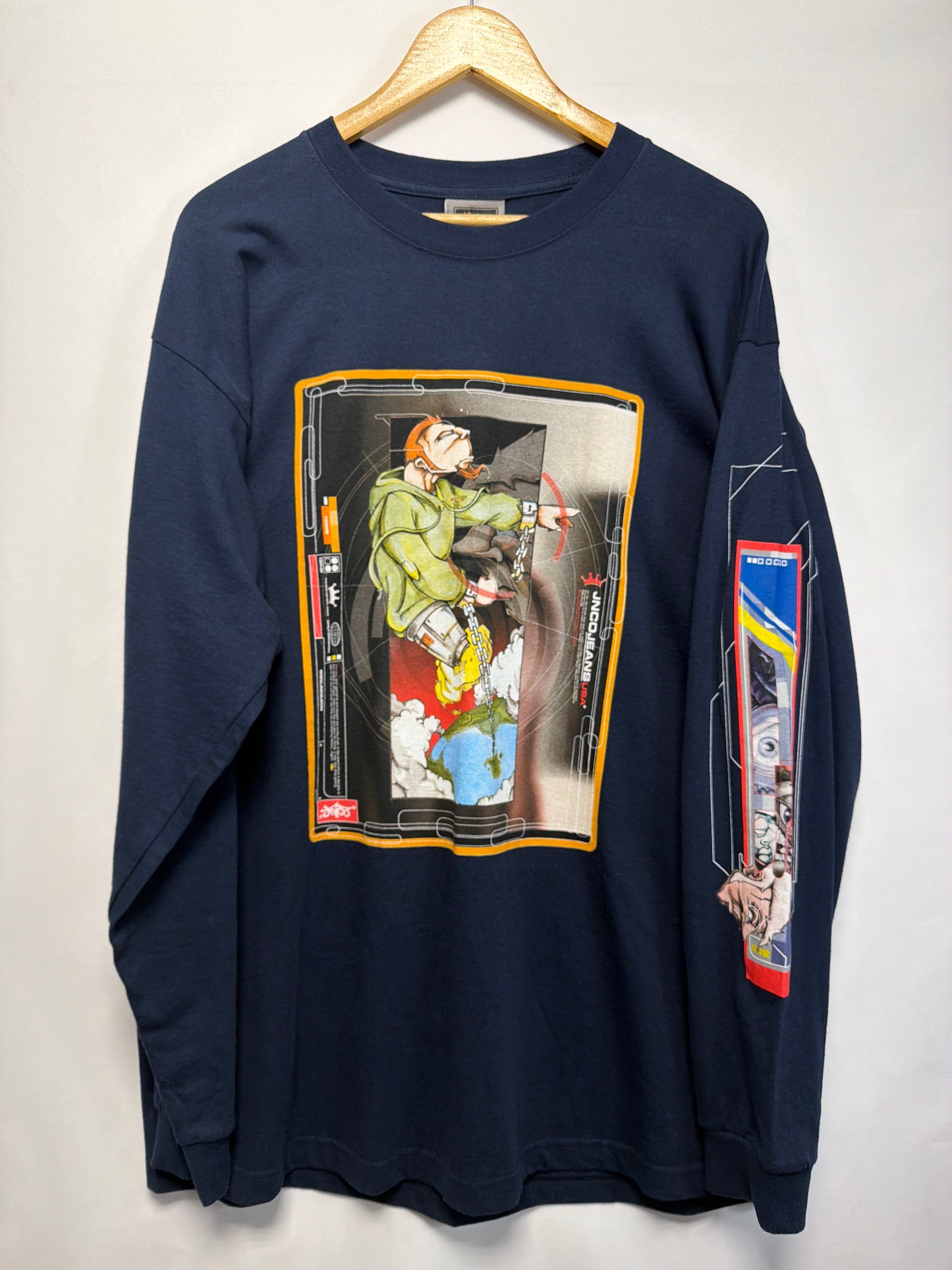 2000 NWT JNCO Graphic Long Sleeve T-Shirt