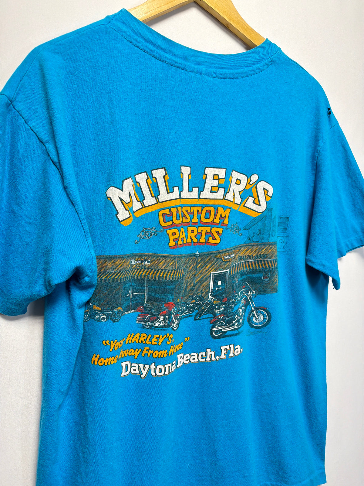 1989 Daytona Bike Week Miller’s Custom Parts Harley T-Shirt