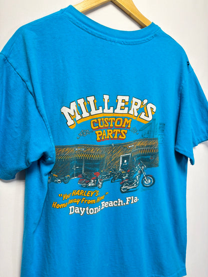 1989 Daytona Bike Week Miller’s Custom Parts Harley T-Shirt