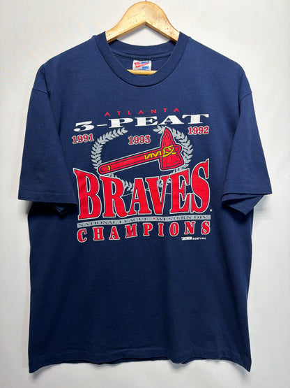 1993 Atlanta Braves 3-Peat NL Champions T-Shirt