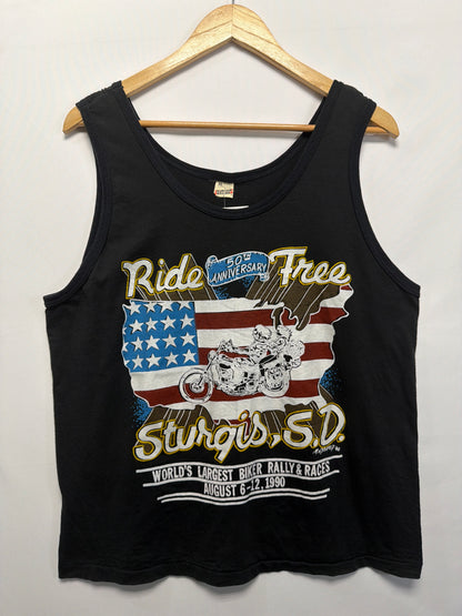 1990 Ride Free Sturgis SD Tank Top