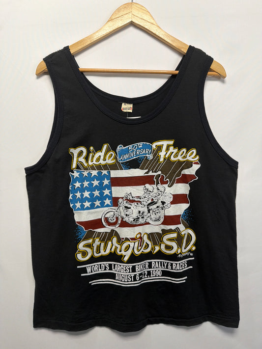 1990 Ride Free Sturgis SD Tank Top