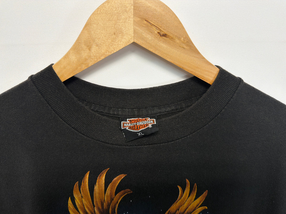 1989 3D Emblem Harley Davidson Hong Kong T-Shirt