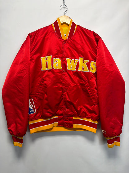 Vintage Atlanta Hawks Starter Bomber Jacket