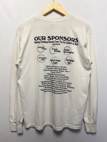 Vintage Howard Finster Angels On Court Folk Art T-Shirt