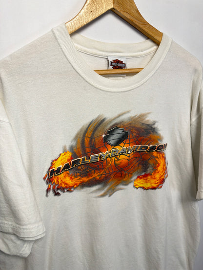 2004 Harley Davidson Flaming Webs T-Shirt