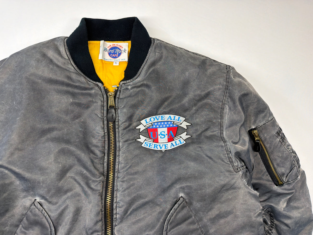 Vintage Hard Rock Cafe Bomber Jacket