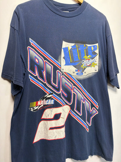 Vintage Rusty Wallace Miller Racing NASCAR T-Shirt