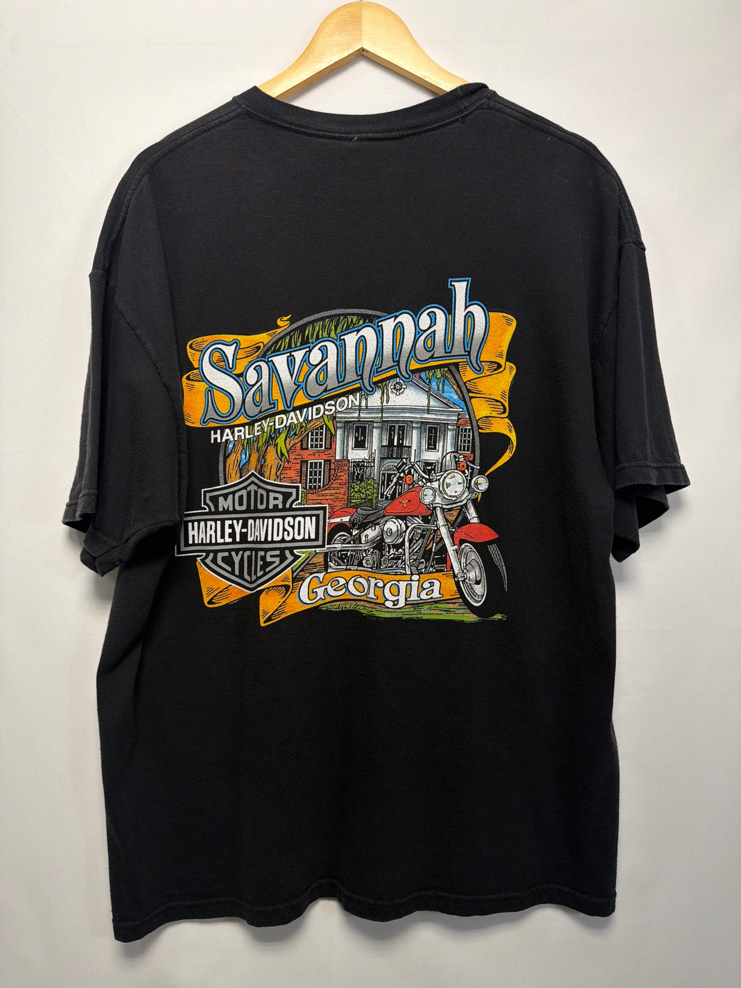 2002 Harley Davidson Savannah Georgia T-Shirt