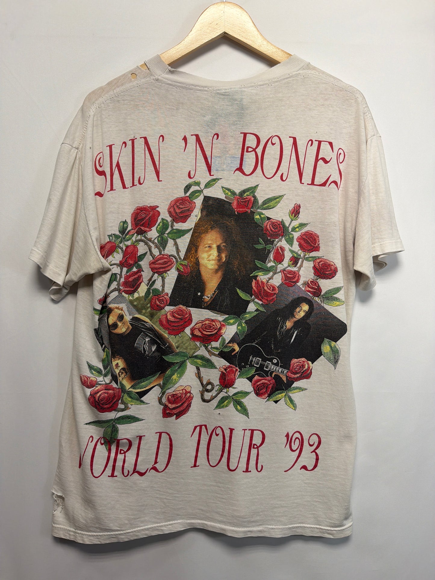 1993 Guns N Roses Skin N Bones Tour T-Shirt