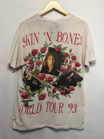 1993 Guns N Roses Skin N Bones Tour T-Shirt