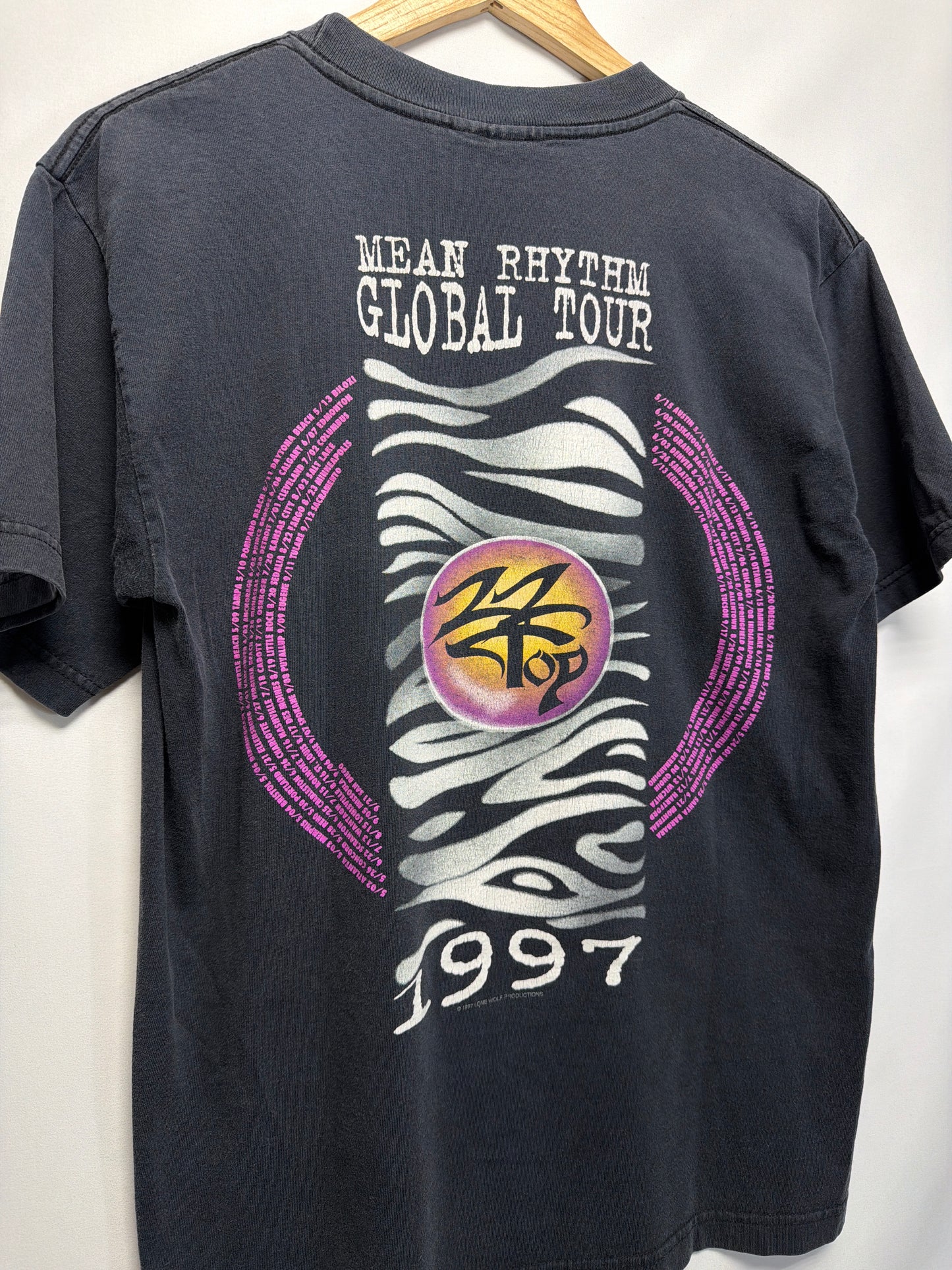1997 ZZ Top Mean Rhythm Golden Tour T-Shirt