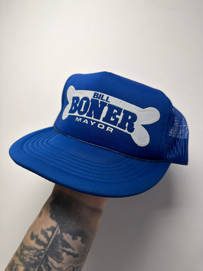 Vintage Bill Boner Mayor Mesh SnapBack