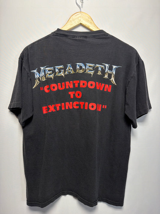 Vintage Megadeth Countdown To Extinction Faded Boxy T-Shirt