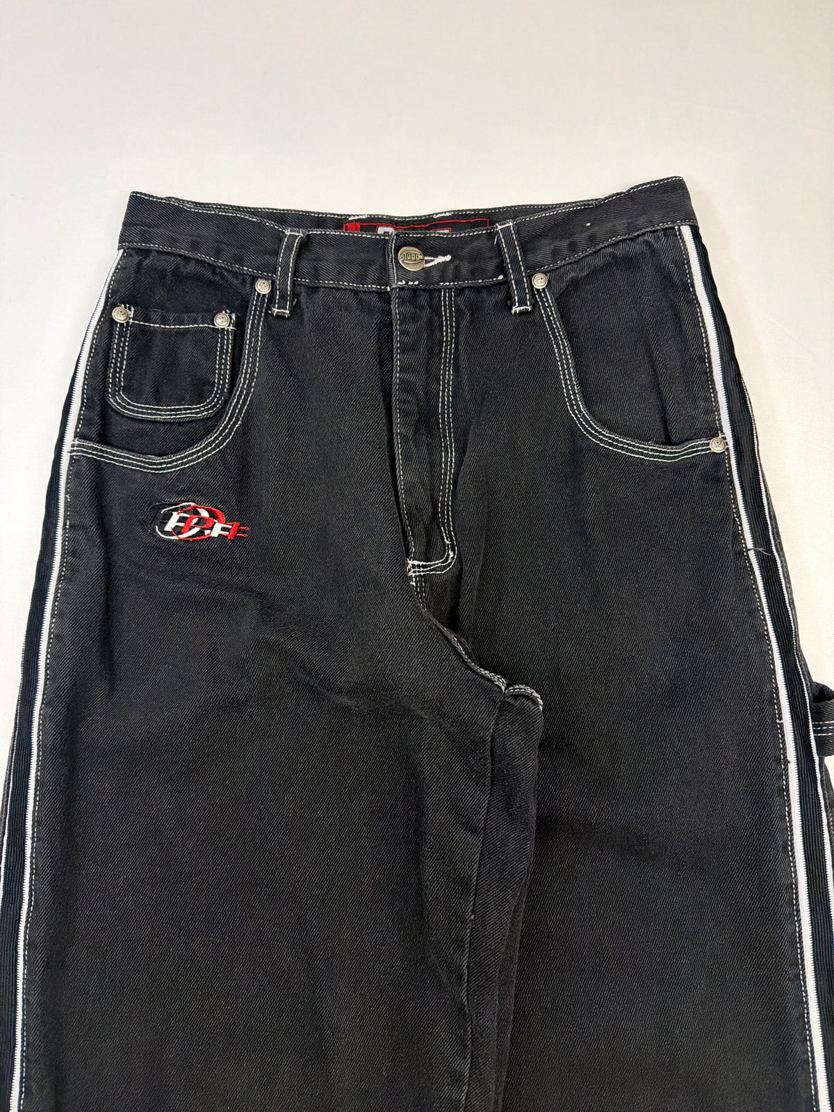 Vintage Plugg Black Baggy Denim Jeans