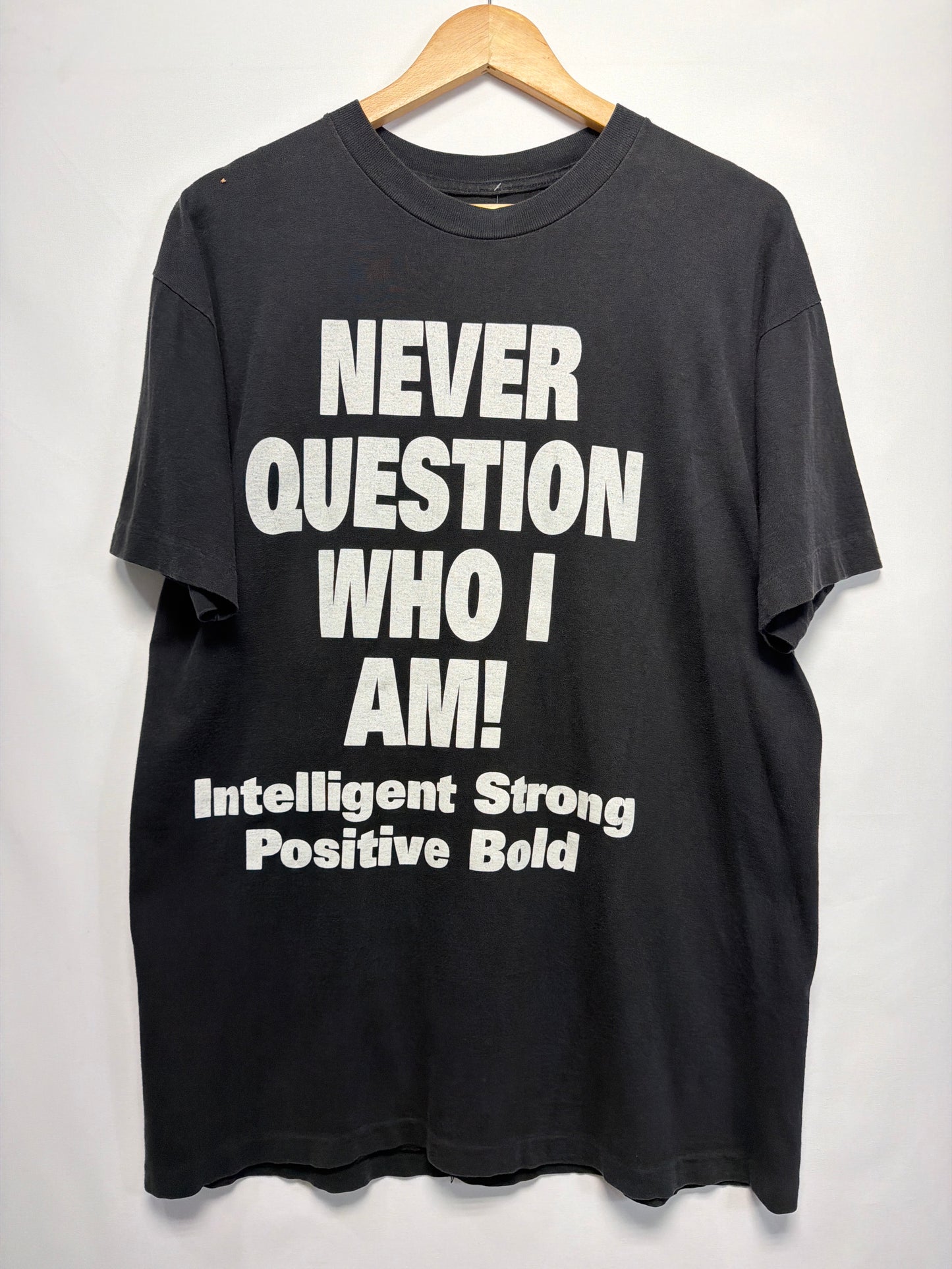 Vintage Never Question Who I Am Violence Racism T-Shirt