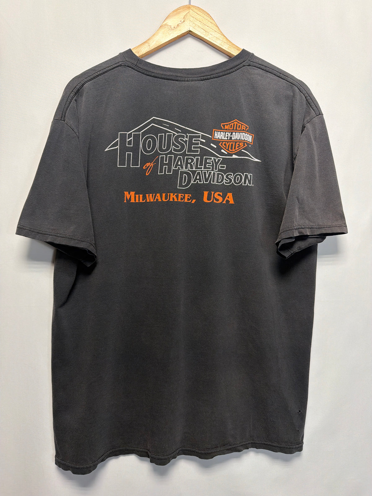 Vintage Y2K Faded House of Harley Davidson T-Shirt