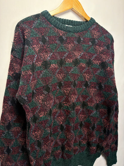 Vintage Brittany Bay Geometric Knit Sweater
