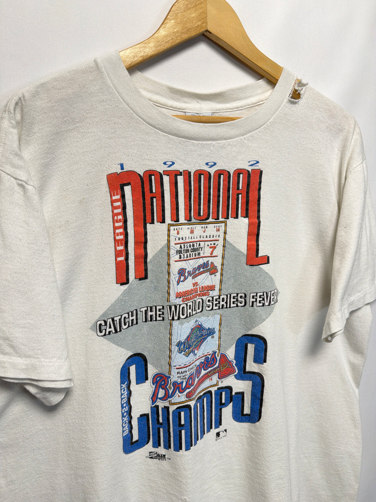 1992	Atlanta Braves World Series Fever T-Shirt