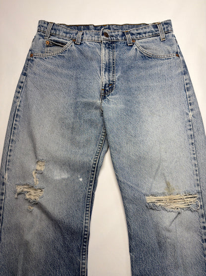 Vintage Distressed 505 Orange Tab Levi’s Denim Jeans