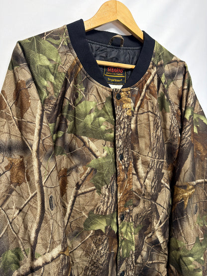 Vintage STEARNS Dry Wear Realtree Camo Bomber Jacket