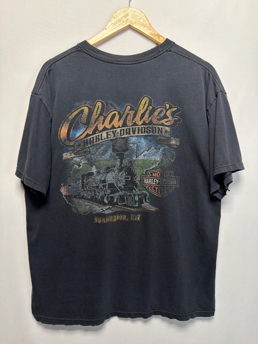 Vintage Harley Davidson Pocket Aces Faded T-Shirt