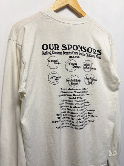 Vintage Howard Finster Angels On Court Folk Art T-Shirt
