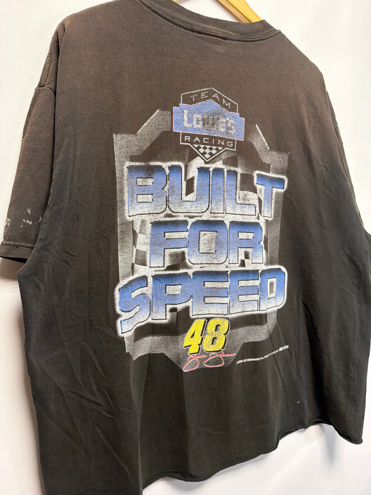 2004 Jimmie Johnson Built For Speed NASCAR Crop T-Shirt