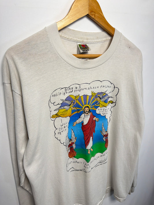 Vintage John 14:3 Long Sleeve Jesus T-Shirt